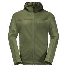 Jack Wolfskin Fleecejacke Hirschberg Hooded Fullzip grün Herren